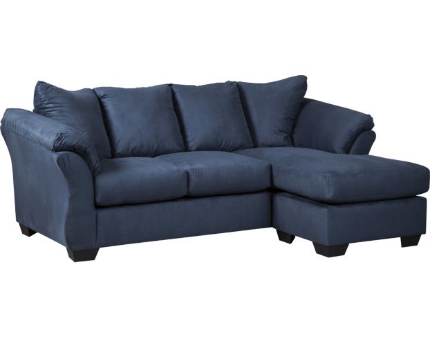 Ashley Darcy Blue Sofa Chaise large image number 1