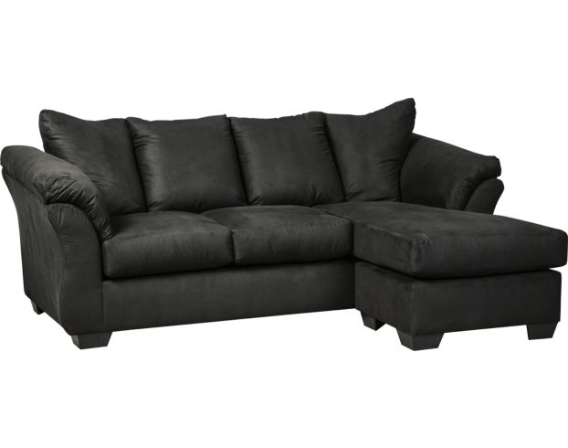 Ashley Darcy Black Sofa Chaise large image number 1