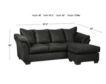 Ashley Darcy Black Sofa Chaise small image number 2