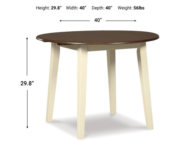 Ashley Woodanville Drop Leaf Table large image number 6