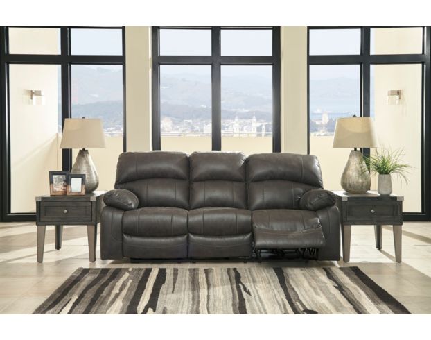 Ashley leather reclining sofa hot sale