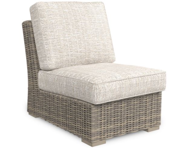Ashley Beachcroft Outdoor Armless Chair With Cushion large