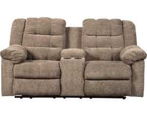 Ashley Workhorse Reclining Loveseat with Console