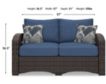 Ashley Windglow Outdoor Loveseat small image number 9
