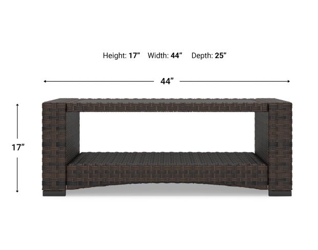 Ashley Windglow Outdoor Coffee Table large image number 9