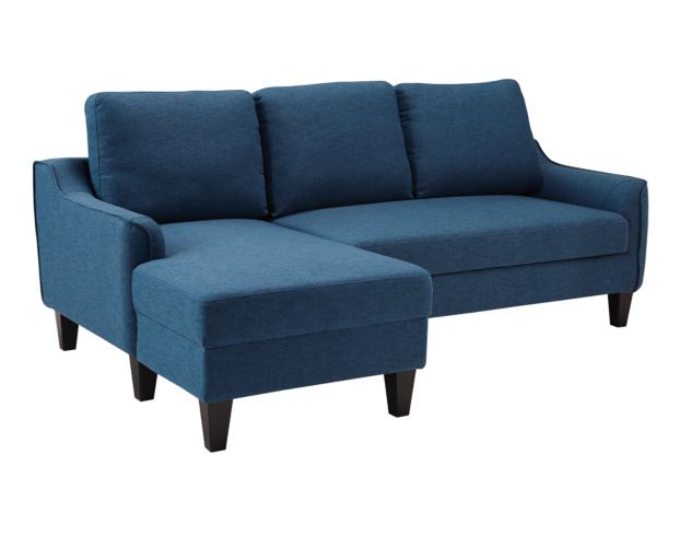 Ashley Jarreau Blue Queen Sleeper Sectional Sofa Chaise large image number 1