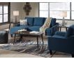 Ashley Jarreau Blue Queen Sleeper Sectional Sofa Chaise small image number 2