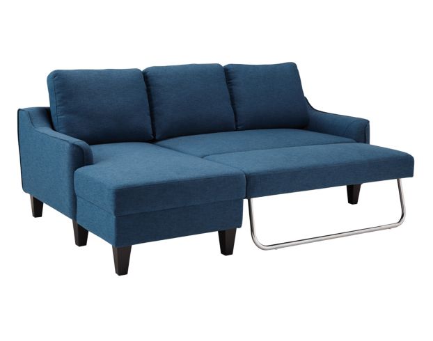 Ashley Jarreau Blue Queen Sleeper Sectional Sofa Chaise large image number 3