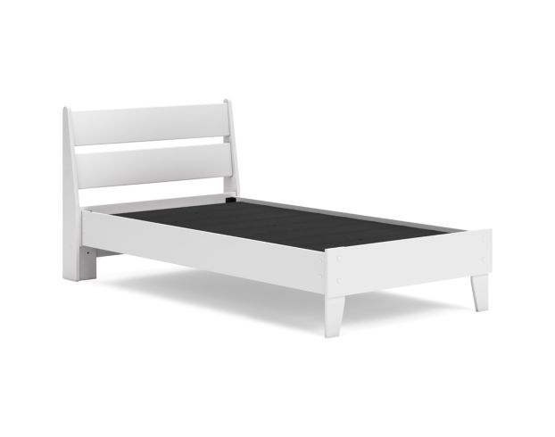 Ashley Socalle White Twin Bed large image number 4