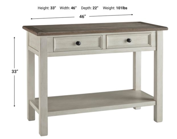 Ashley Bolanburg Sofa Table | Homemakers