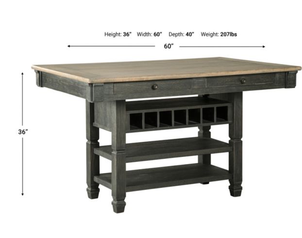 Ashley Tyler Creek Counter Table large image number 10