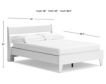 Ashley Socalle White Queen Bed small image number 6