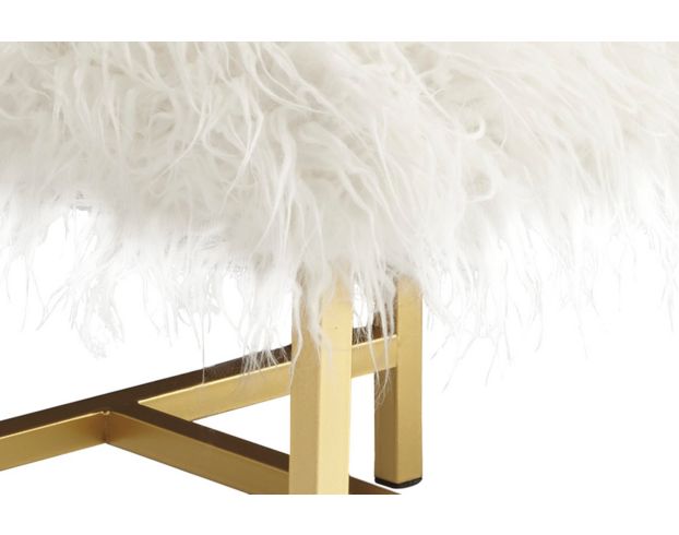 Ashley Elissa Faux Fur Stool large image number 2