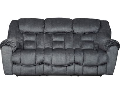 Ashley Capehorn Gray Reclining Sofa