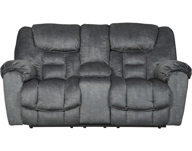 Ashley Capehorn Reclining Loveseat with Console large image number 1
