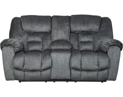 Ashley Capehorn Reclining Loveseat with Console