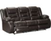 Ashley Vacherie Brown Reclining Sofa small image number 2