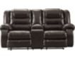 Ashley Vacherie Brown Reclining Console Loveseat small image number 1