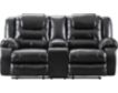 Ashley Vacherie Black Reclining Console Loveseat small image number 1