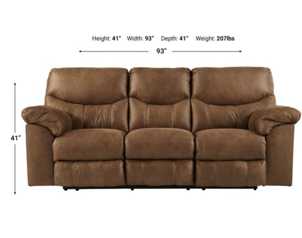 Ashley Boxberg Brown Reclining Sofa large image number 3