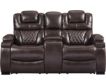 Ashley Warnerton Power Reclining Console Loveseat small image number 1