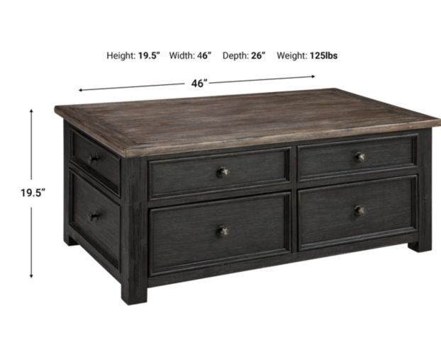 Ashley Tyler Creek Lift-Top Coffee Table large image number 3