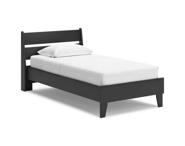 Ashley Socalle Black Twin Bed large image number 1