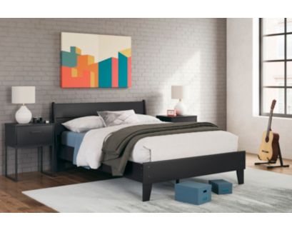 Ashley Socalle Black Full Bed