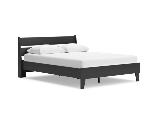 Ashley Socalle Black Queen Bed large image number 1