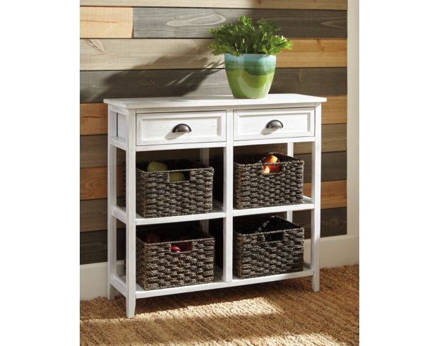 Ashley Oslember Storage Accent Table w/ Baskets large image number 2