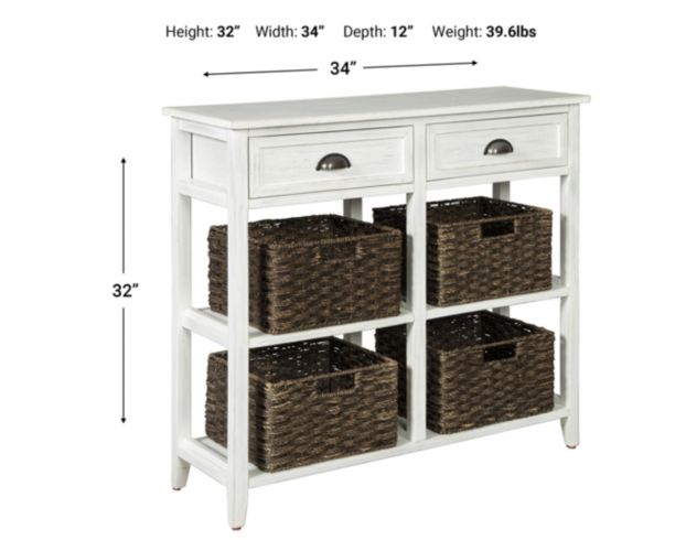 Ashley Oslember Storage Accent Table w/ Baskets large image number 3