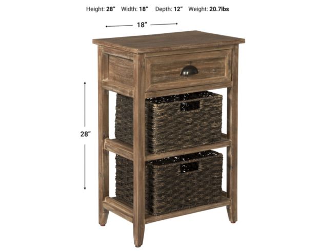 Ashley Oslember Storage Accent Table With Baskets large image number 3