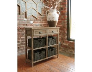Ashley Oslember Storage Accent Table w/ Baskets