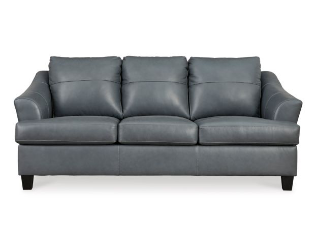 Ashley Genoa Gray Leather Sofa large image number 1