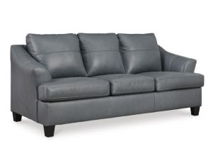 Ashley Genoa Gray Leather Sofa