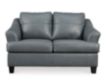 Ashley Genoa Gray Leather Loveseat small image number 1