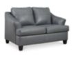 Ashley Genoa Gray Leather Loveseat small image number 2