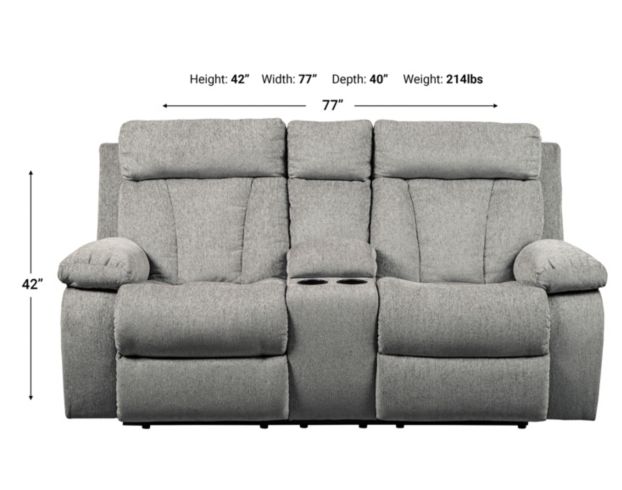 Ashley Mitchiner Reclining Console Loveseat large image number 5