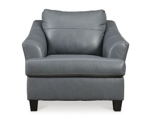 Ashley Genoa Oversized Gray Leather Chair
