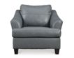 Ashley Genoa Oversized Gray Leather Chair small image number 1