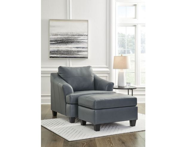Ashley Genoa Oversized Gray Leather Chair large image number 5