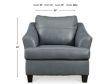 Ashley Genoa Oversized Gray Leather Chair small image number 6