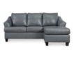 Ashley Genoa Steel Leather Sofa Chaise small image number 1