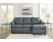 Ashley Genoa Steel Leather Sofa Chaise small image number 6