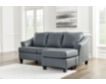 Ashley Genoa Steel Leather Sofa Chaise small image number 7