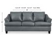 Ashley Genoa Steel Leather Queen Sleeper Sofa small image number 7