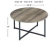 Ashley Wadeworth Coffee Table & 2 End Tables small image number 3