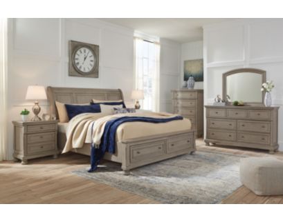 Ashley Lettner Queen Sleigh Storage Bed