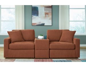 Ashley Modmax Spice Modular Loveseat with Console