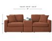 Ashley Modmax Spice Modular Loveseat with Console small image number 5